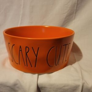 XL Orange Rae Dunn SCARY CUTE bowl